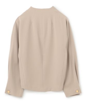 BEIGE，(ベイジ)の【洗える】RUE / スリットネックフォルムブラウス