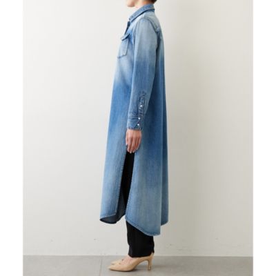 Whim Gazette(ウィム ガゼット)の《WEB限定》DENIMロングシャツ