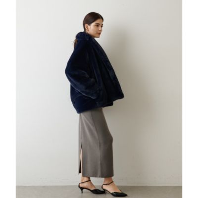 Whim Gazette(ウィム ガゼット)の《WEB限定》エコファーショートコート