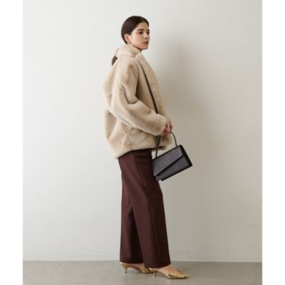 Whim Gazette(ウィム ガゼット)の《WEB限定》エコファーショートコート