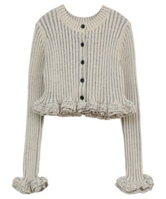 CLANE(クラネ)のW FACE SHORT FRILLED KNIT TOPS通販 | LEEマルシェ
