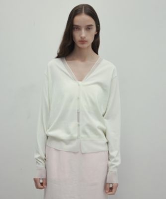 BEIGE，(ベイジ)の【洗える】JULIE / シルク混シアーVネック