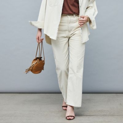 Rie Miller(リエミラー)の【RM denim】センタープレスハイウエスト