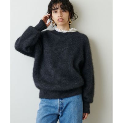 Whim Gazette(ウィム ガゼット)のファーニットクルーネックプル