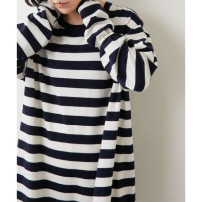 Whim Gazette(ウィム ガゼット)の【extreme cashmere】ボーダークルー