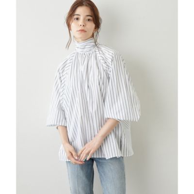 Whim Gazette(ウィム ガゼット)のボウタイドルマンブラウス通販