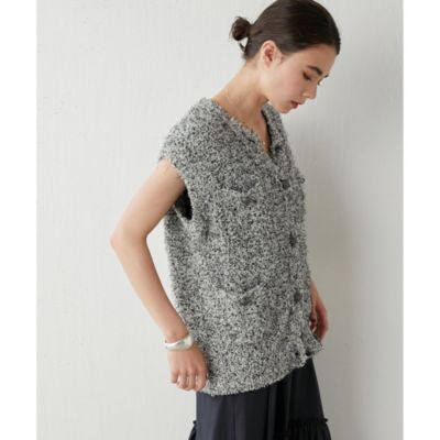 Whim Gazette(ウィム ガゼット)のツイードニットベスト通販 | 集英社