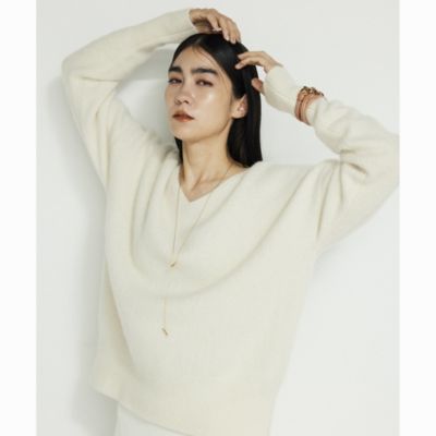 Whim Gazette(ウィム ガゼット)のフォックスウールVネックプルオーバー