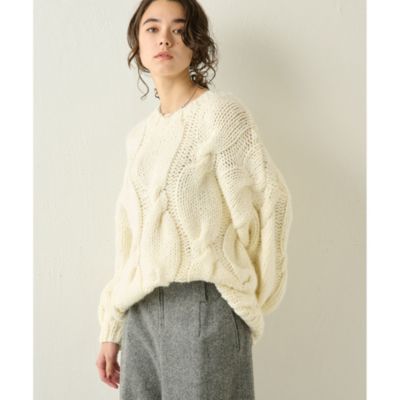 Whim Gazette(ウィム ガゼット)のハンドケーブルプルオーバー通販