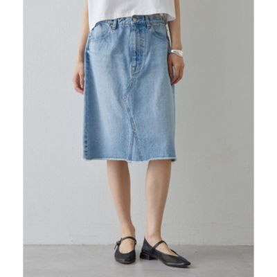 Whim Gazette(ウィム ガゼット)の【GEMINI】ドロストデニムスカート