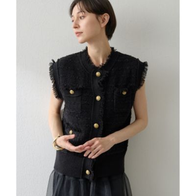 Whim Gazette(ウィム ガゼット)のツィードニットジレ通販 | 集英社