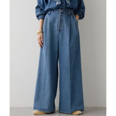 Whim Gazette(ウィム ガゼット)のワイドデニムイージーパンツ通販