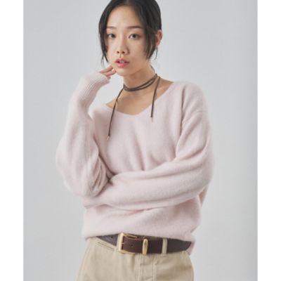 Whim Gazette(ウィム ガゼット)のフォックスウール Vネックプル