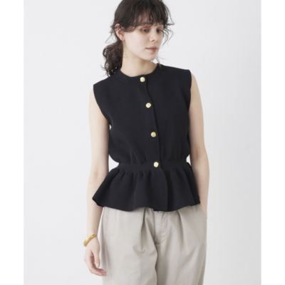 Whim Gazette(ウィム ガゼット)の【THE PAUSE】ペプラムノースリーブ