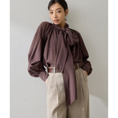 Whim Gazette(ウィム ガゼット)の製品染めボウブラウス通販 | 集英社