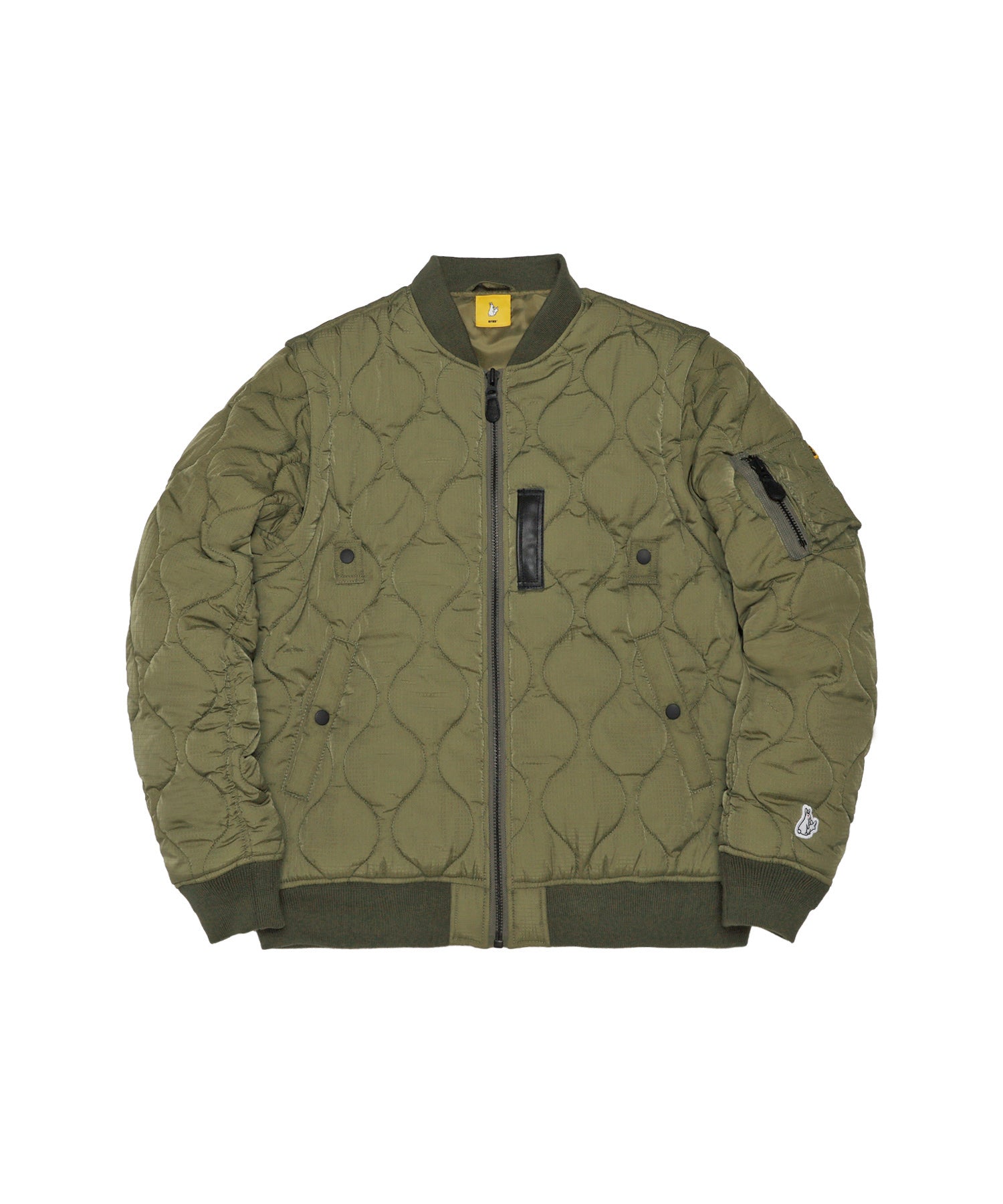 Nylon Rabbits Quilting 2Way Bomber Jacket – #FR2