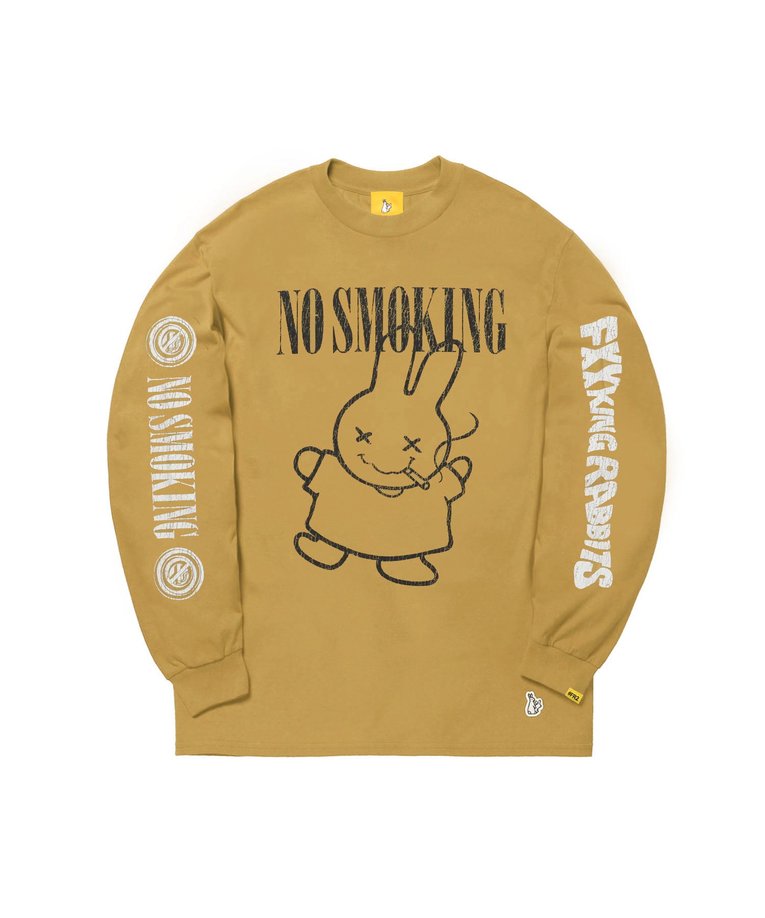 NO SMOKING Rabbit Longsleeve T-shirt – #FR2