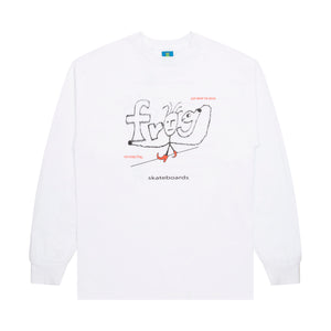 Evil Frog Anxiety Longsleeve (White) – frog skateboards