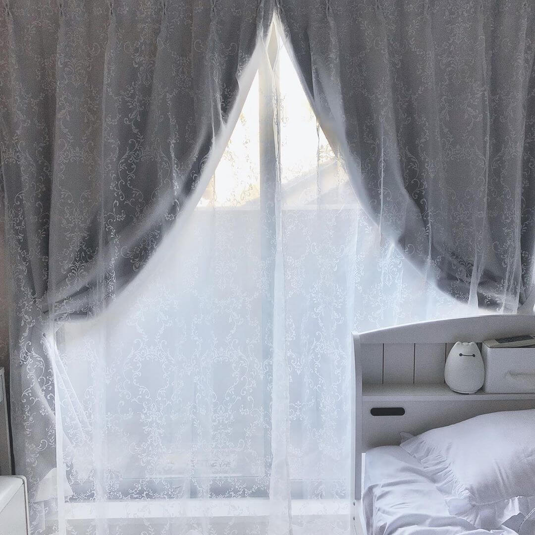 二重縫製のカーテンで、シンプル可愛い印象に | Francfranc（フラン