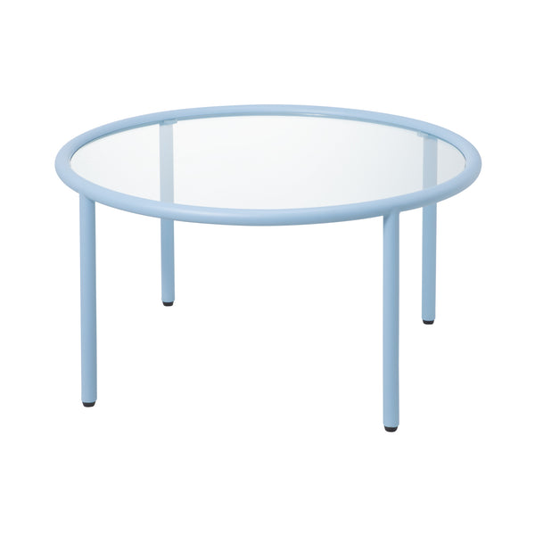 セボ コーヒーテーブル ラウンド ライトブルー（W700） | Francfranc