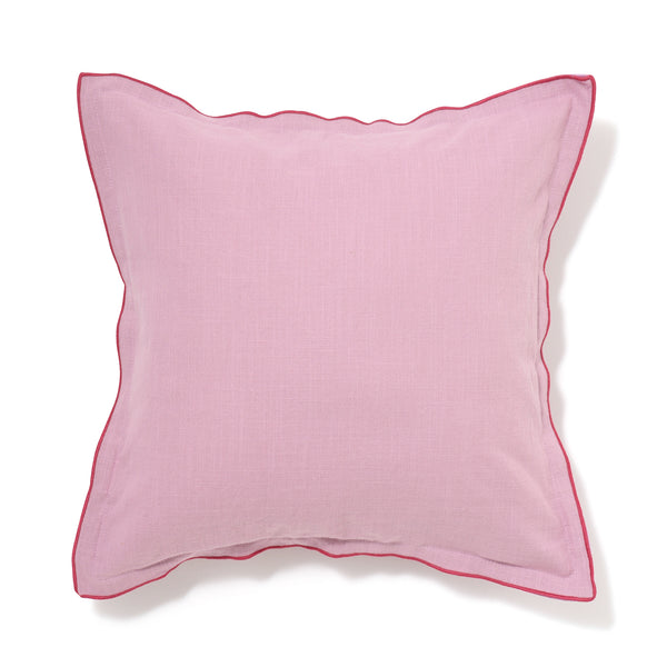 バイカラーパイピング クッションカバー 450×450 パープル（043