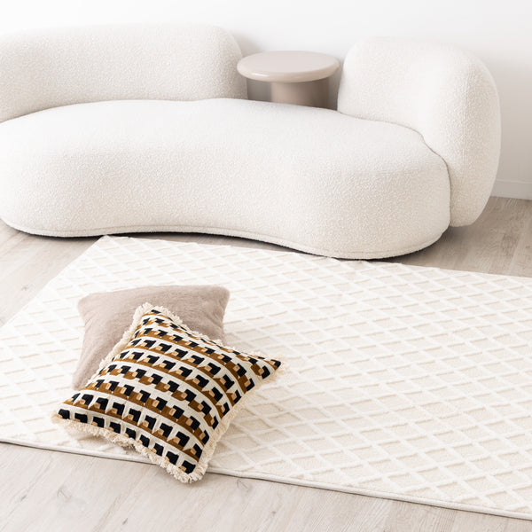 プルマ ホットカーペットラグ L 1900×1900 アイボリー | Francfranc