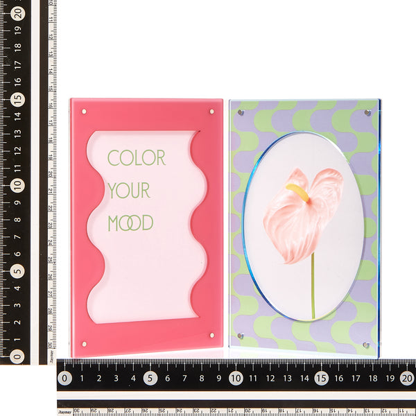 カラフルアクリルフレーム 2面 ピンク×ブルー | Francfranc（フラン