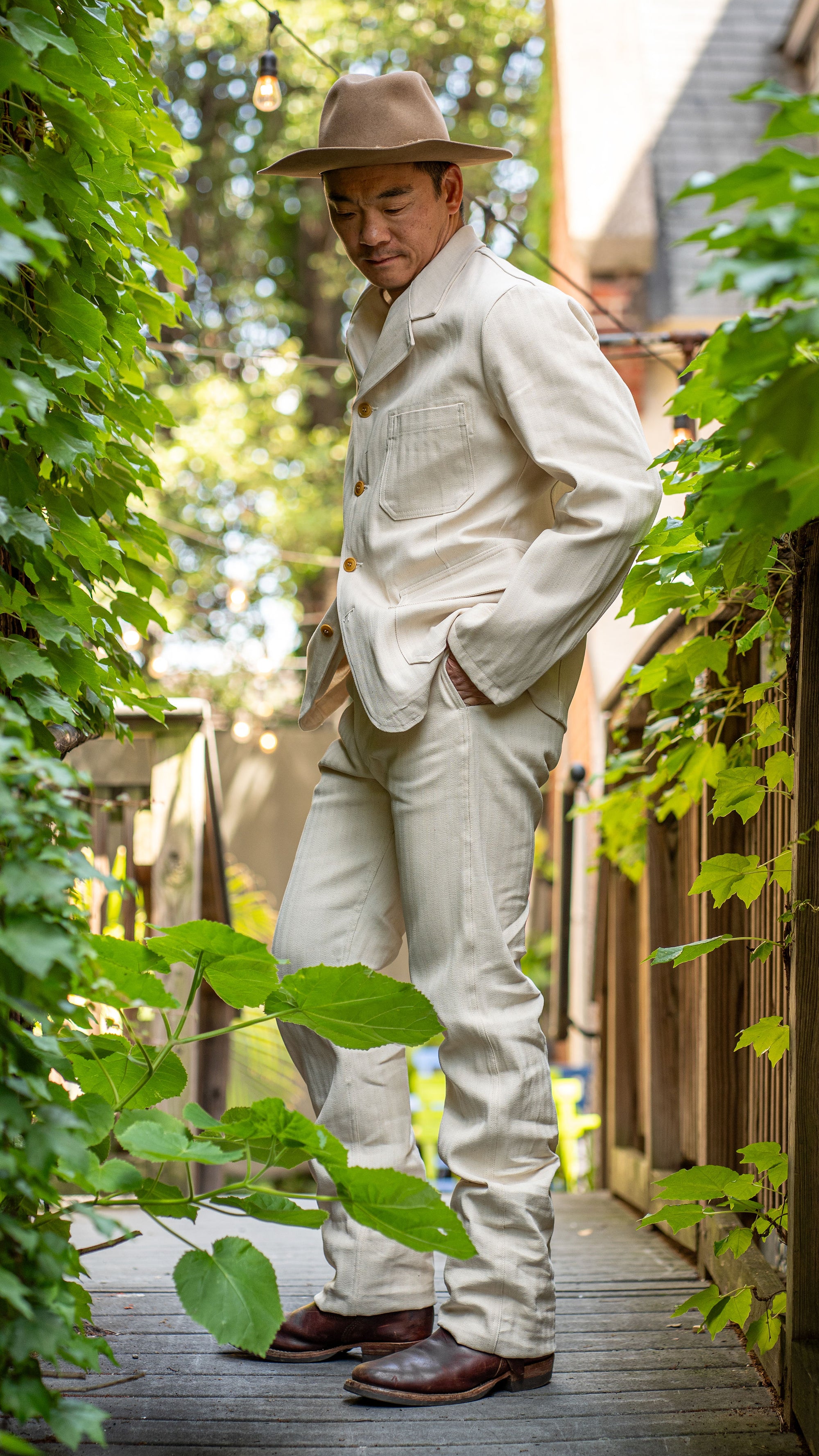 Mister Freedom Sportman Chinos - Ivory HBT - Franklin & Poe