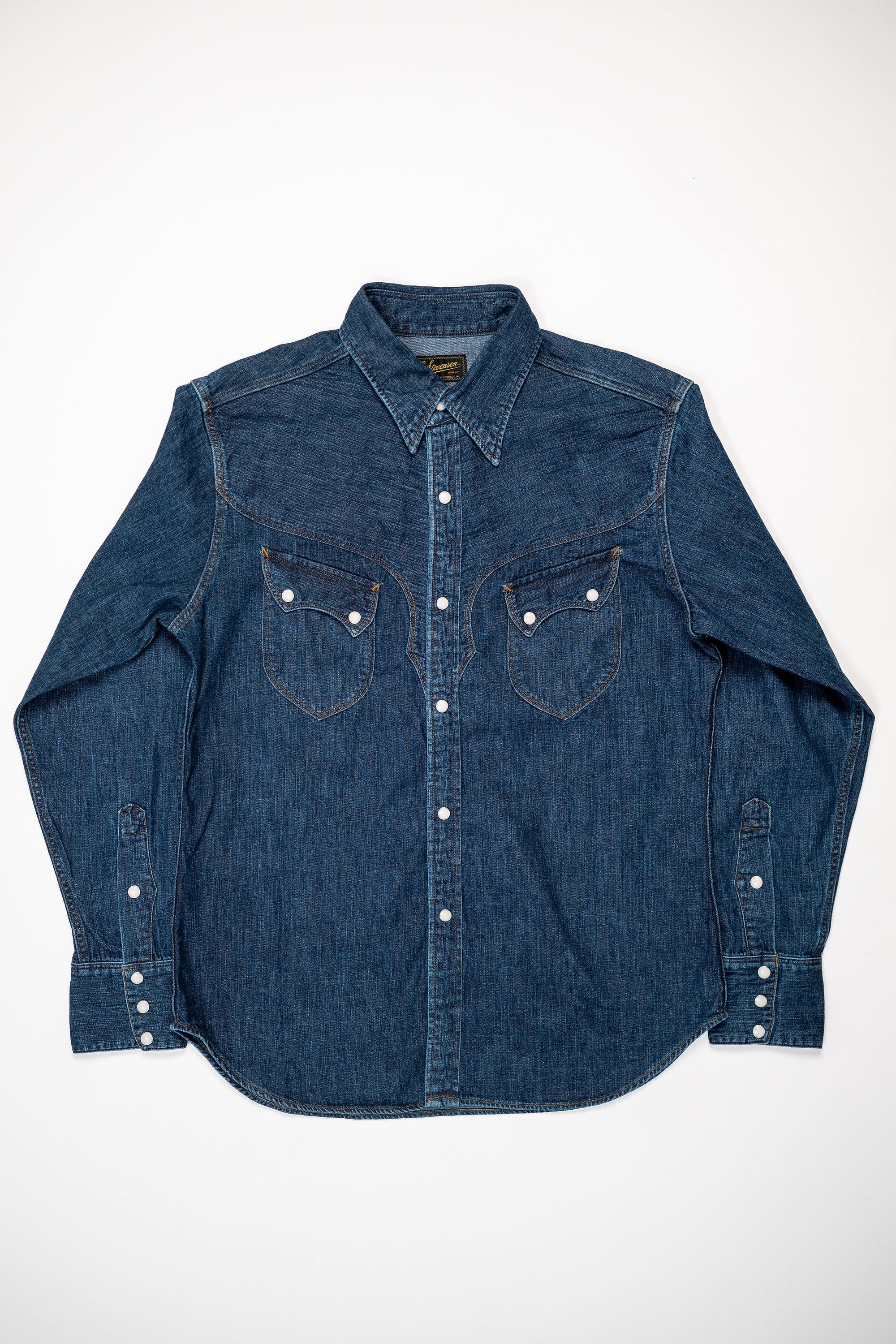 Stevenson Overall Co. Cody Shirt - Faded Indigo - Franklin & Poe