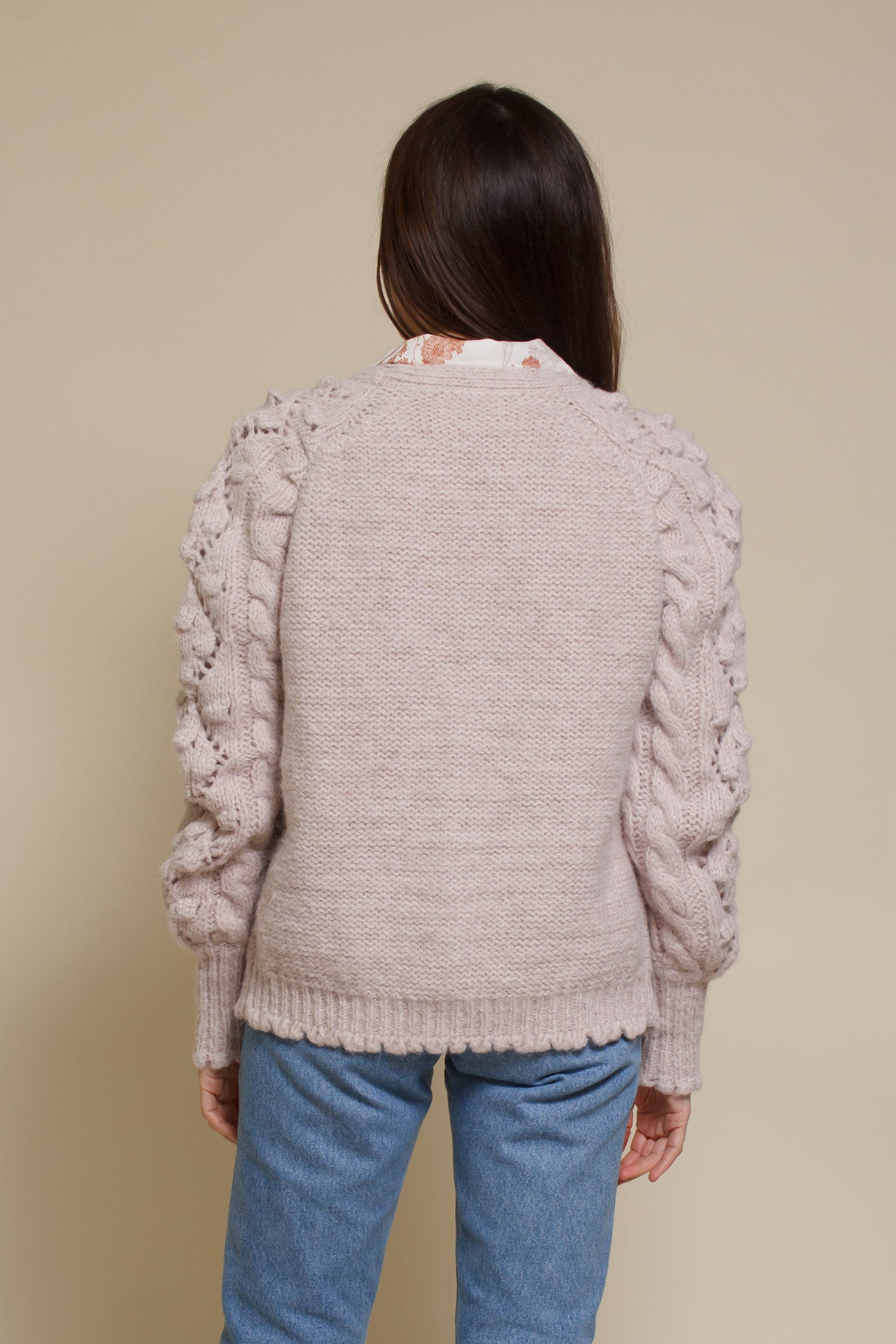 In Loom Chunky Pointelle Cardigan Sweater – Franklin Sunset