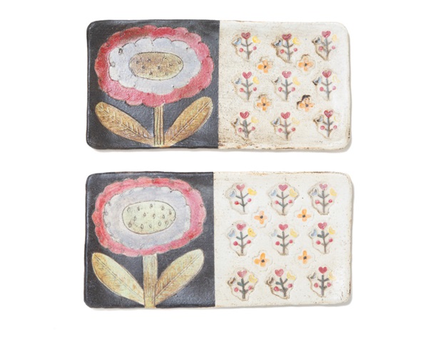 人気陶芸作家《本田あつみ》のプレートがお財布になって登場！Flower