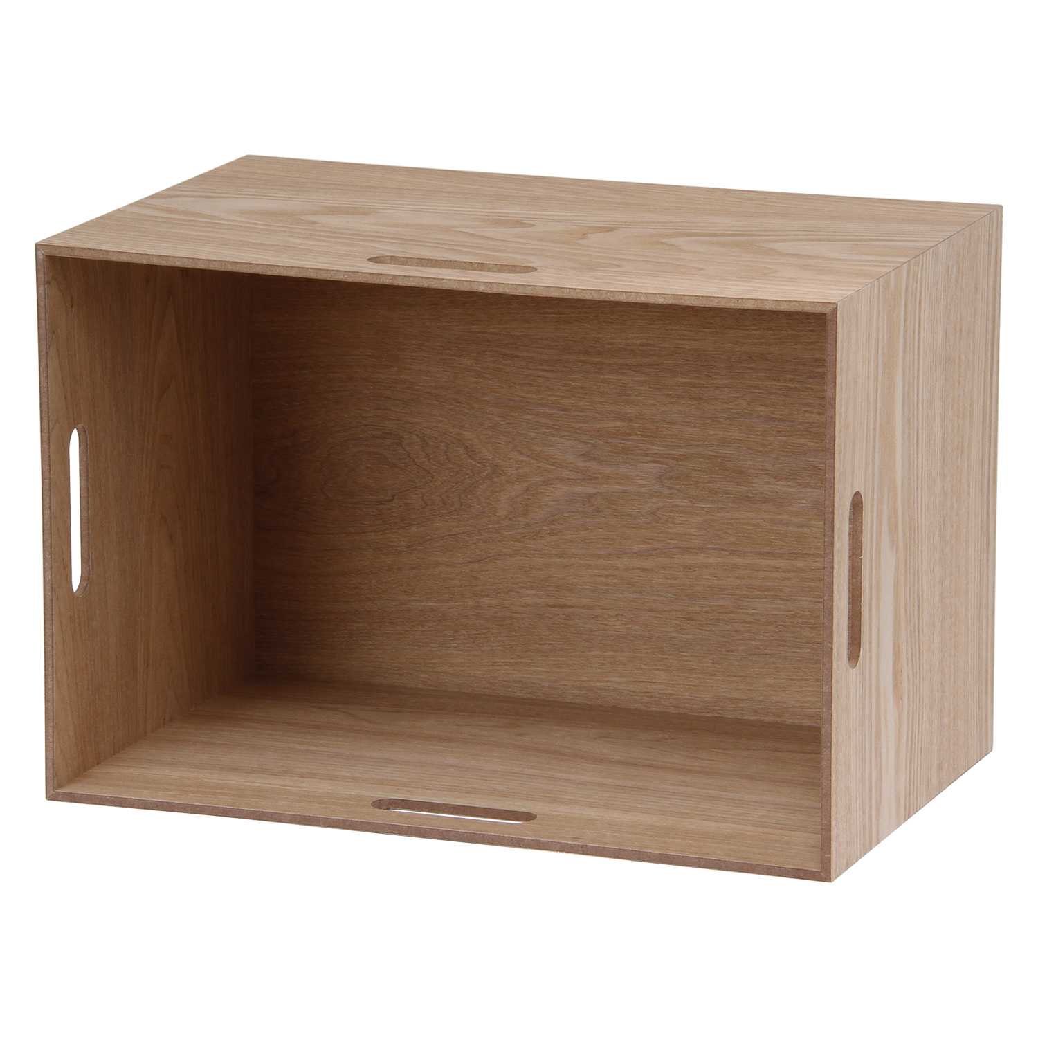 C/D:14041] [セット数:2pcs] 突板スタッキングボックス L－H