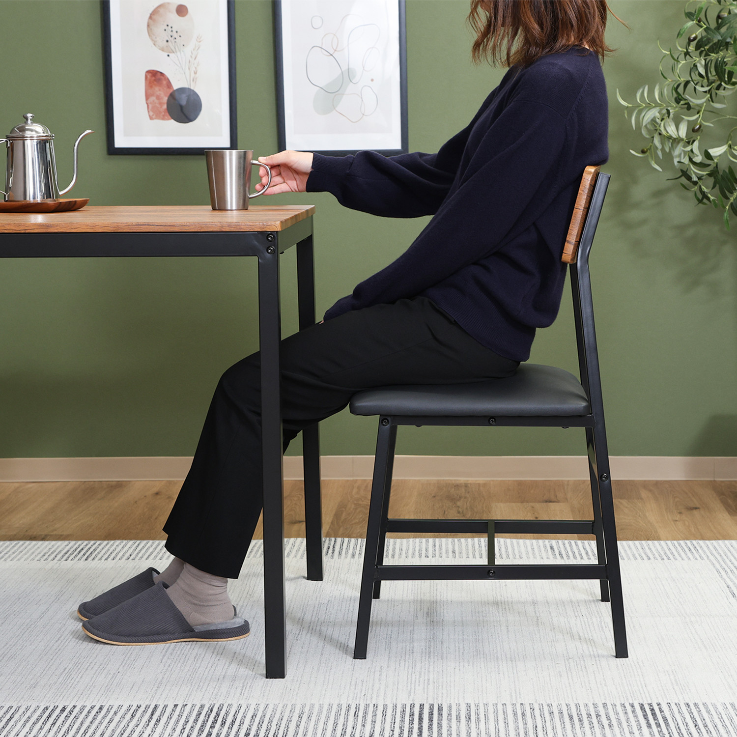 C/D:52358] マリー ダイニングセット3点 ヴィンテージ ｜ ORDERING