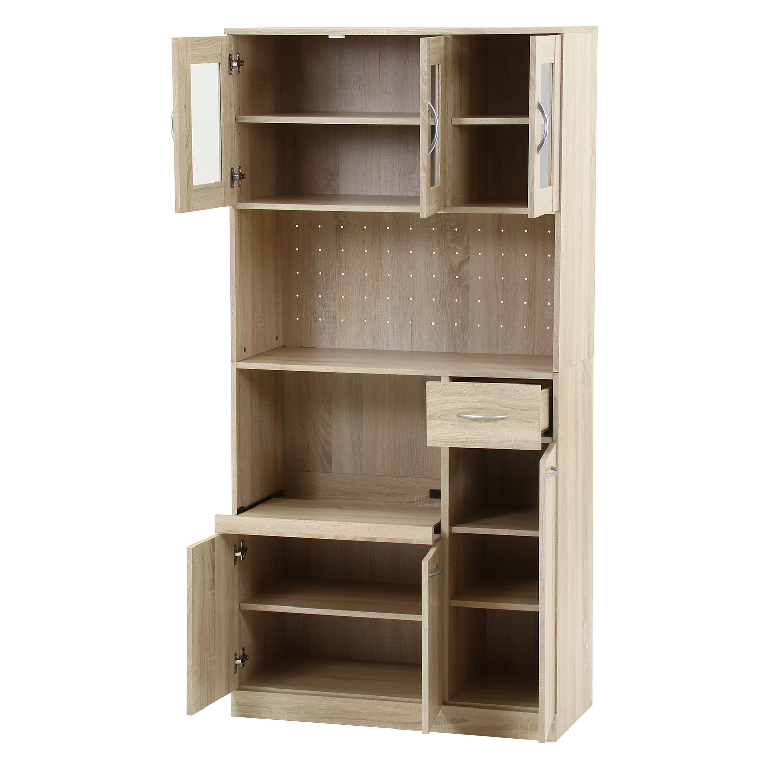 C/D:70685] ハイキッチンボード 180＊90 ホワイトオーク