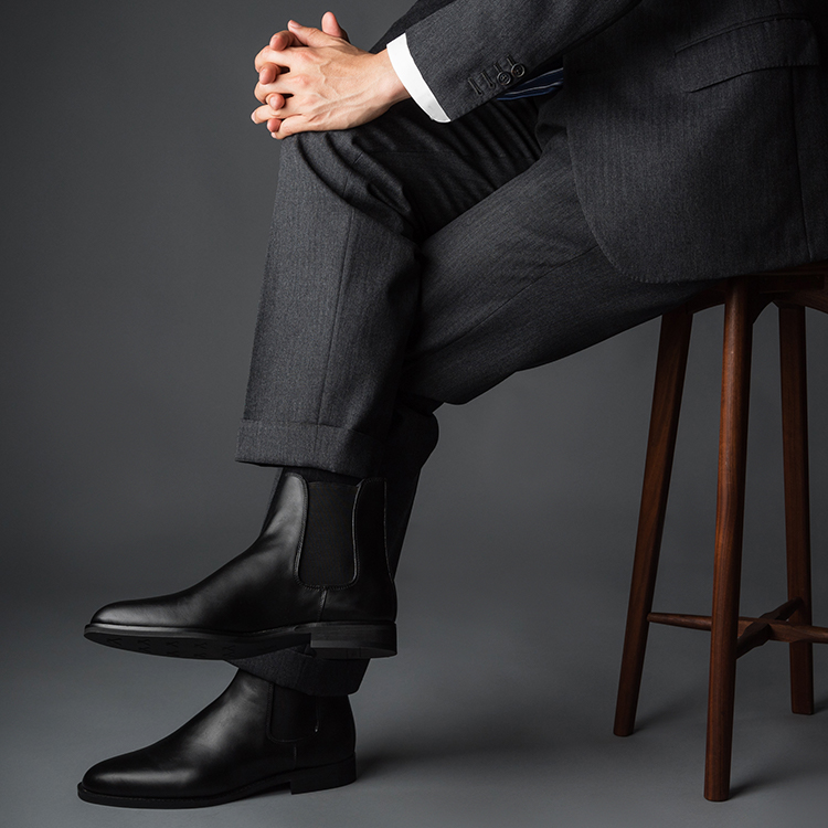 三陽山長】サイドゴアレインブーツ 防水 誠十郎 | 藤巻百貨店