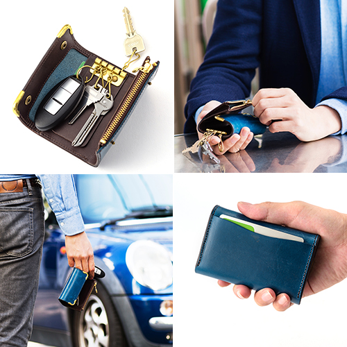 池之端銀革店】Cramp ブライドルレザー3wayキーケース | 藤巻百貨店