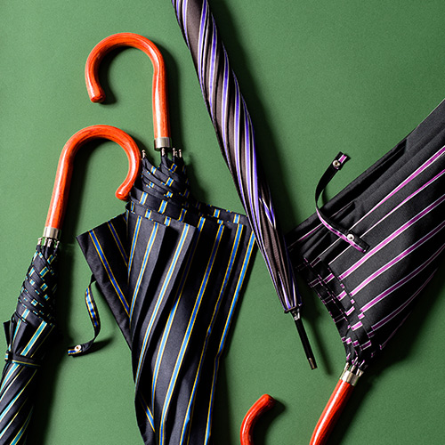 Ramuda】紳士長傘 ダブルフェイスカラーストライプ | 藤巻百貨店