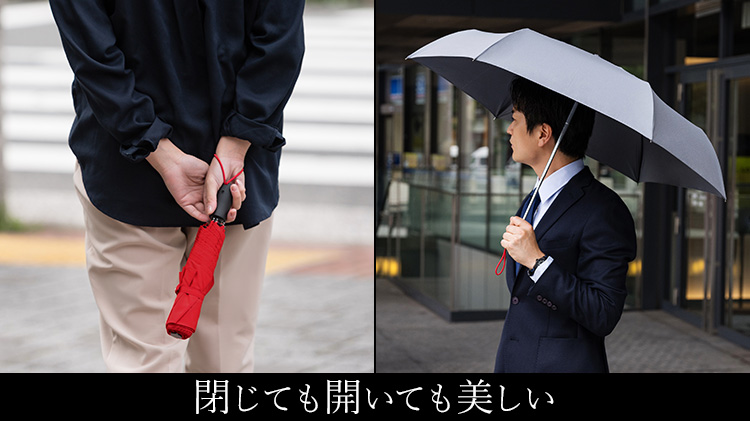 Ramuda】晴雨兼用 折りたたみ傘／ワンタッチ自動開閉式（超撥水