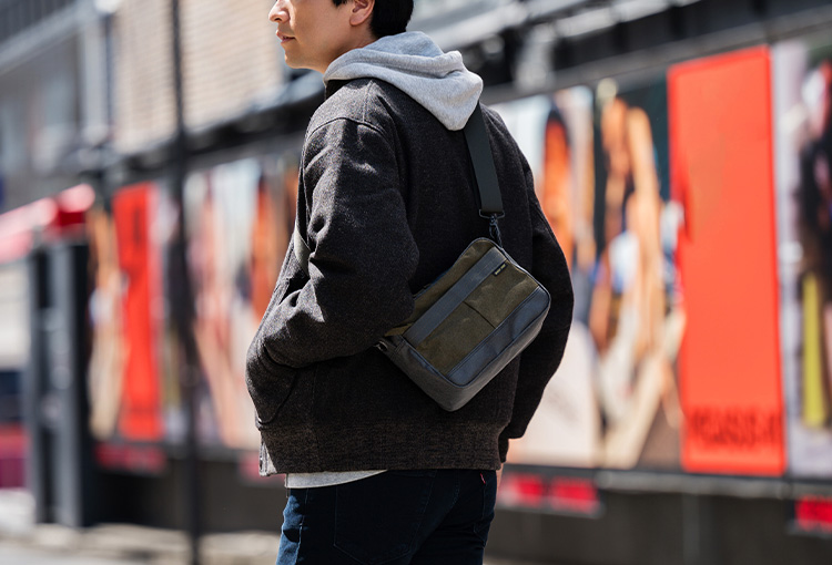 BAGGY PORT】10oz シェルターダック×幌帆布ショルダーバッグ | 藤巻百貨店