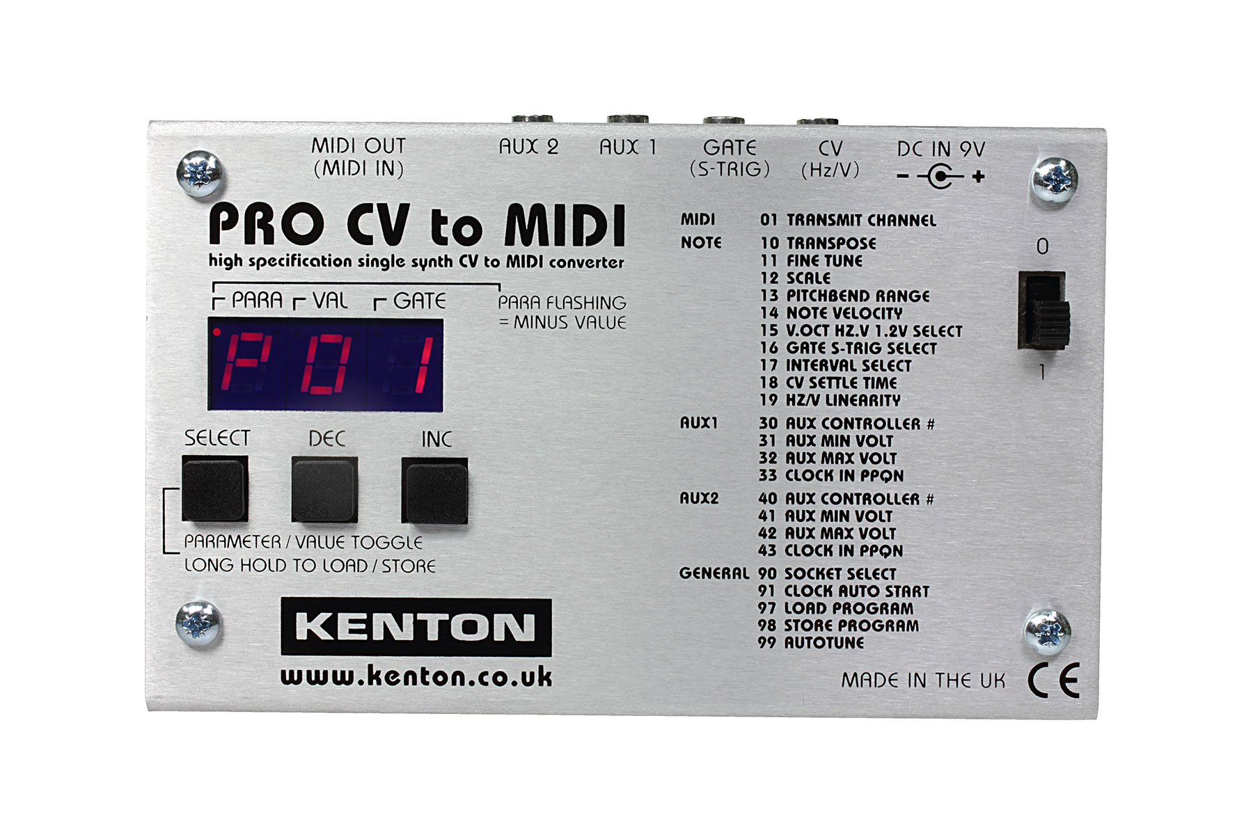 PRO CV to MIDI - KENTON Electronics - 有限会社 福産起業 - FUKUSAN