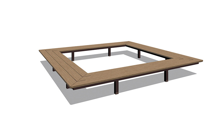 サークルベンチ（スクエア） Ae60S-101 | サークルベンチ | ベンチ