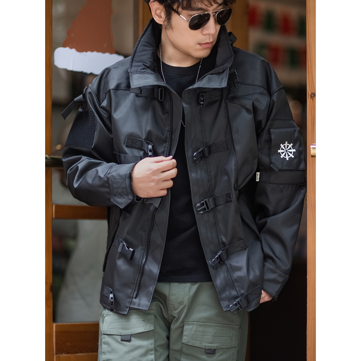 タクティカルバックルミリタリージャケット ミリタリージャケット
