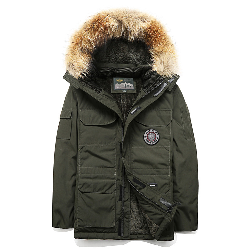 迷彩柄ファー付きミリタリージャケット メンズ|ミリタリージャケット