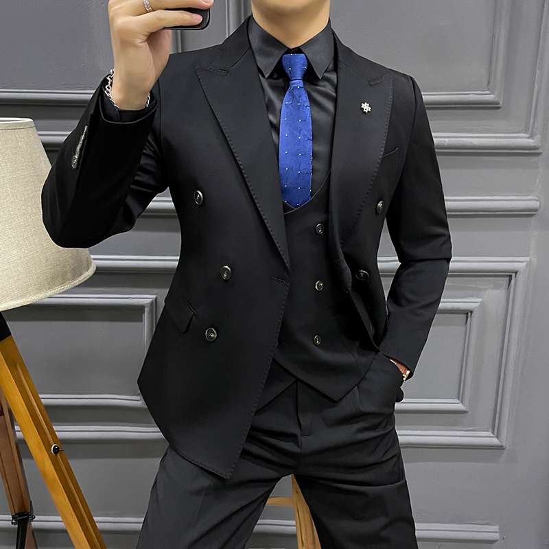 上下セットアップ】新郎 披露宴 ビジネスカジュアル スリーピース