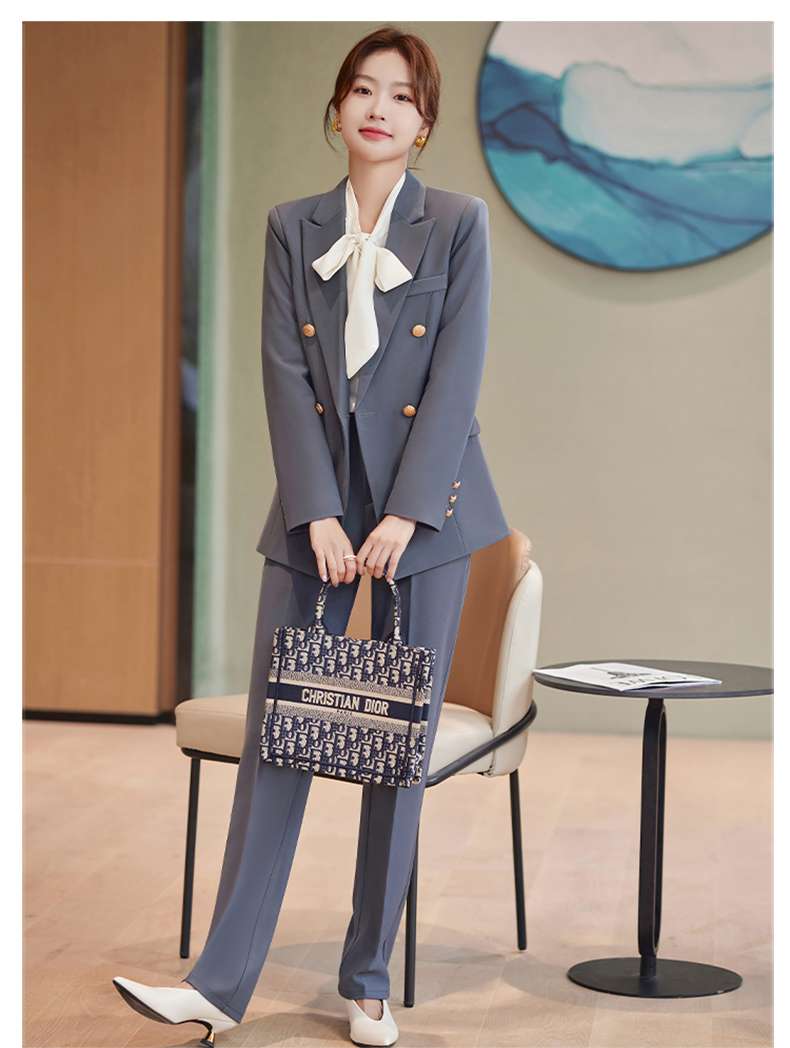 ネイビーコーデ エレガントリボンセットアップスーツ セットアップ