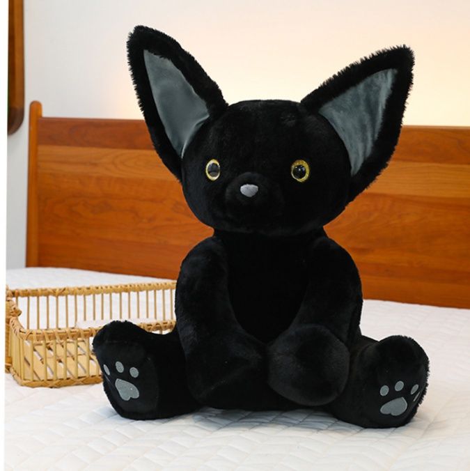 猫ぬいぐるみ 黒色 もふもふ夢見る黒猫 黒|猫ぬいぐるみ専門通販 Nyankomo