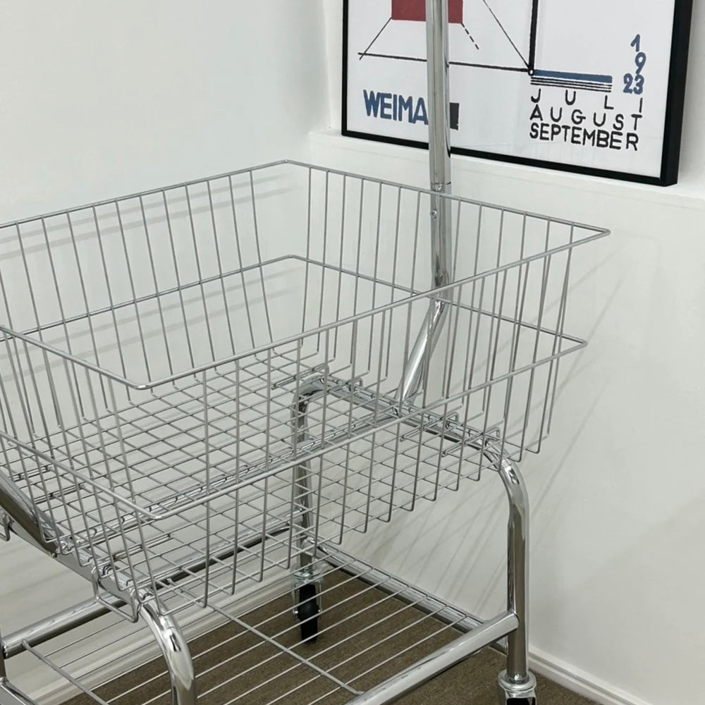 furnihunter【即納】ステンレスラックワゴン/棚 ラック 収納 カゴ 韓国