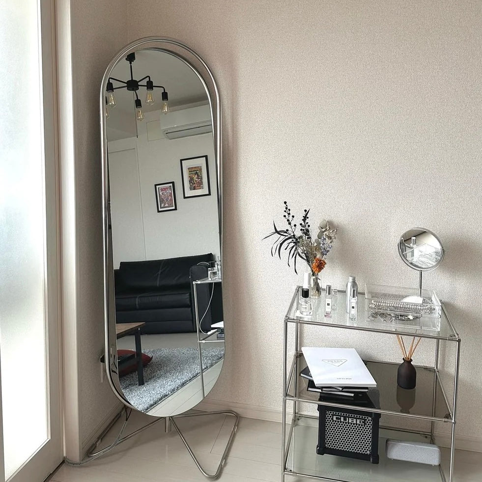 M1 Silver steel studio mirror