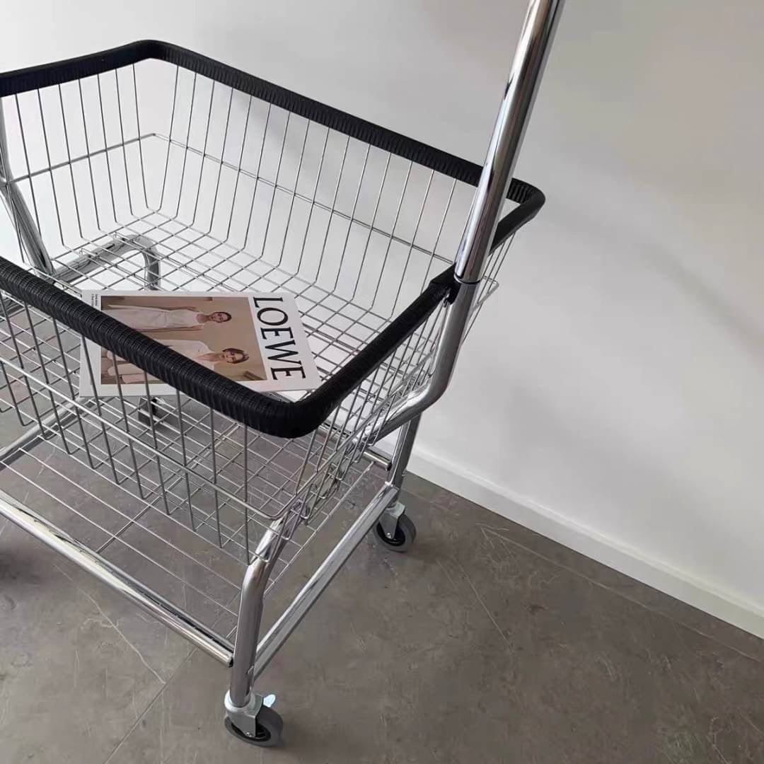 furnihunter【即納】ステンレスラックワゴン/棚 ラック 収納 カゴ 韓国