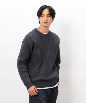 ワッフルクルーネックニット（47-71KM07-205）｜コムサイズム（COMME